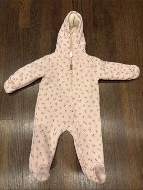 Carter’s Pink Floral one piece snowsuit